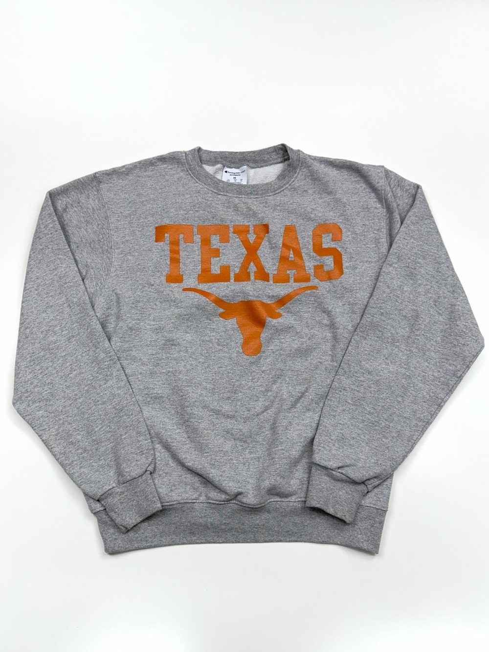 Texas Longhorns Champion Crewneck Sweatshirt Gray Orange Men’s M College
